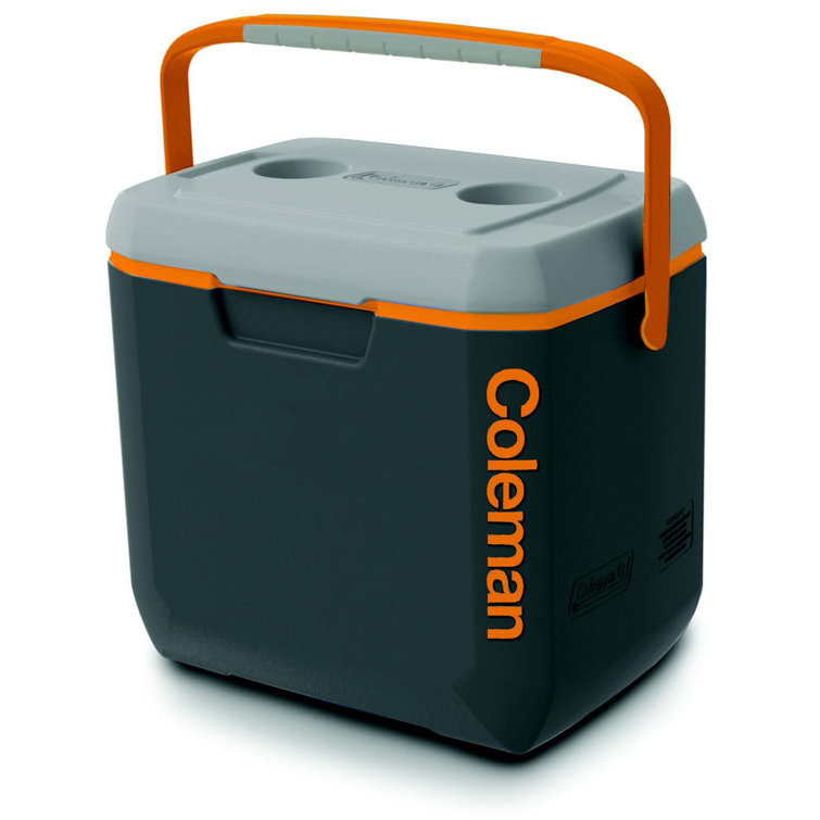 Coleman 28 Qt. Xtreme® 3 Cooler, Grey w/Orange vertical logo, 36 cans